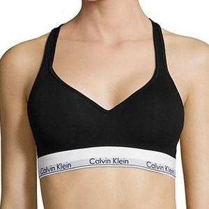 Calvin Klein NWOT criss cross padded bralette, Small